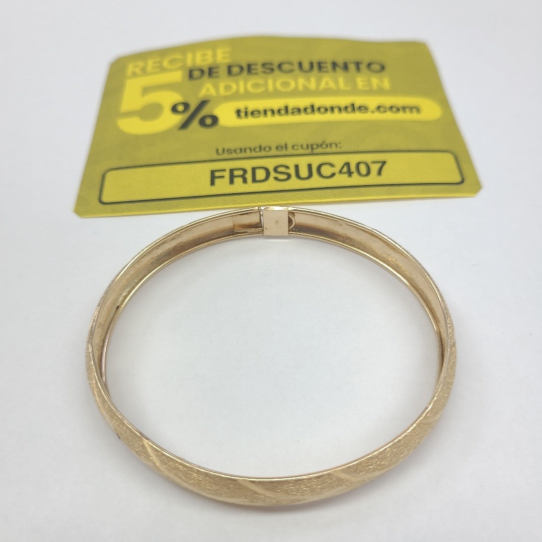 PULSERA RIGIDA ORO 14 K 6.2 GRMS (SEMINUEVO)