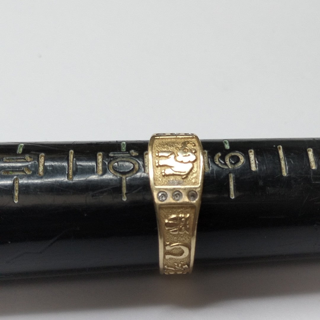 ARGOLLA DE LA SUERTE ORO 14 K 3 GRMS (SEMINUEVO)