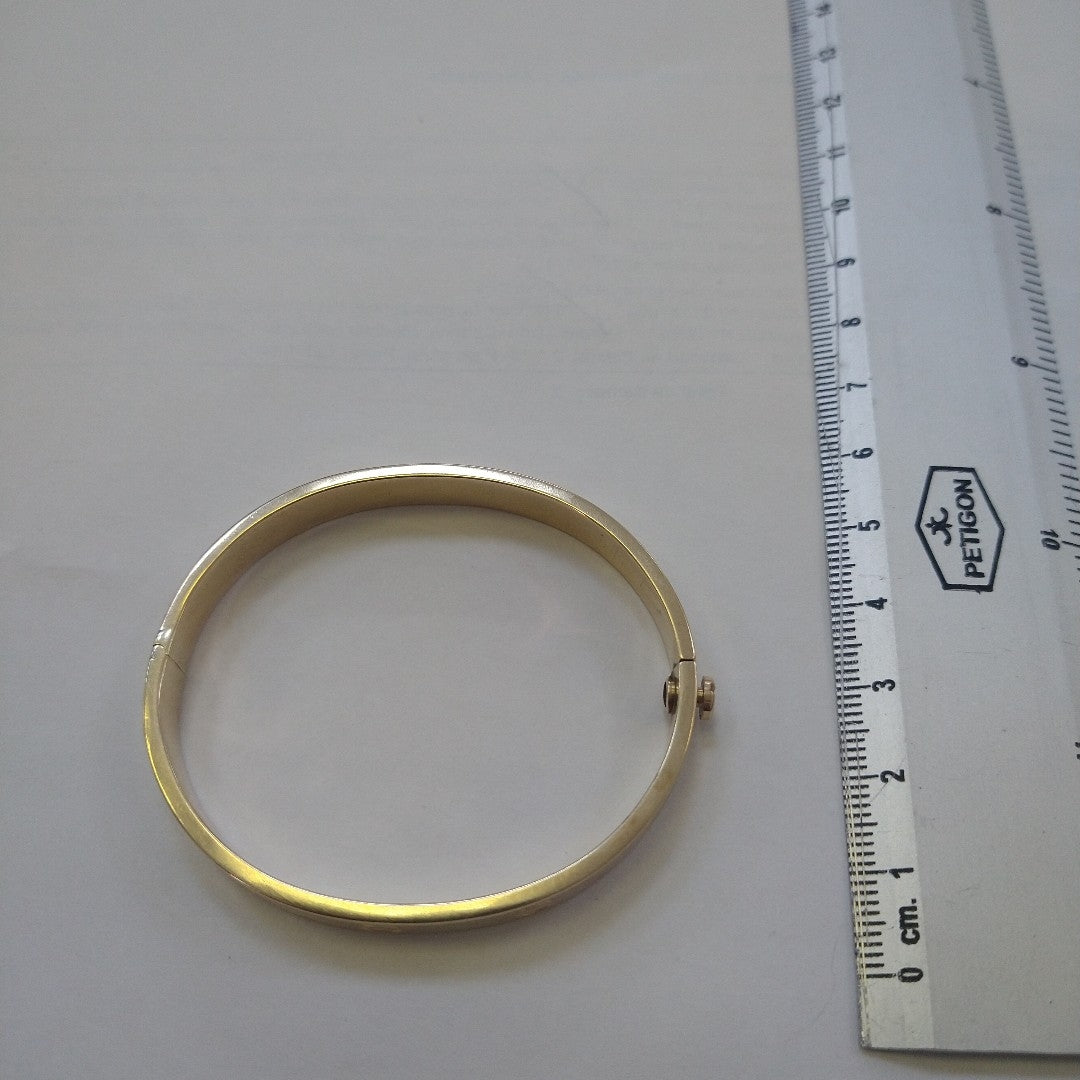 PULSERA RIGIDA ORO 14 K 12.4 GRMS (SEMINUEVO)