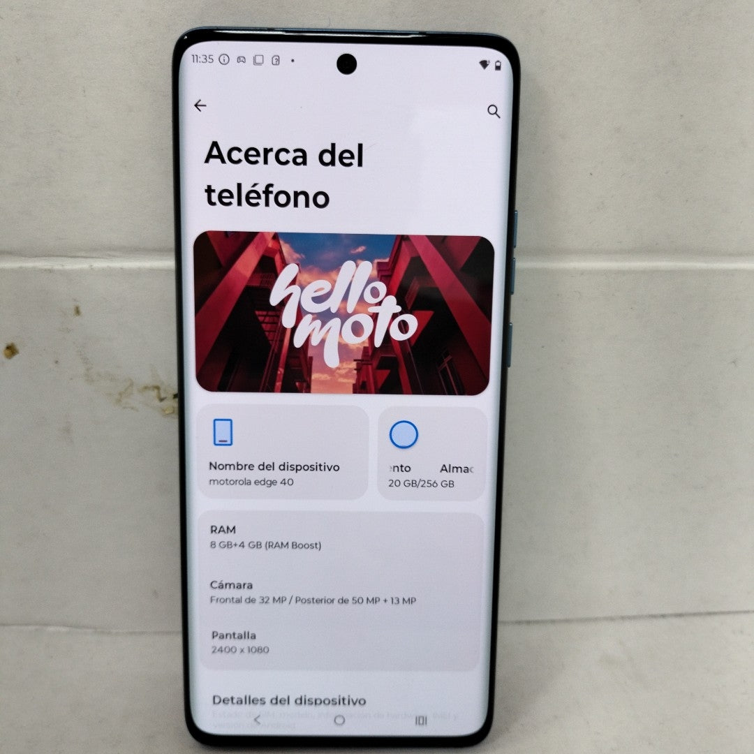 CELULAR MOTOROLA EDGE 40 XT2303-2 (2023) 256 GB 8 GB RAM (SEMINUEVO)