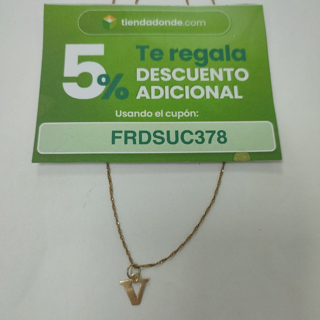 CADENA, DIJE ORO 14 K 1.4 GRMS (SEMINUEVO)