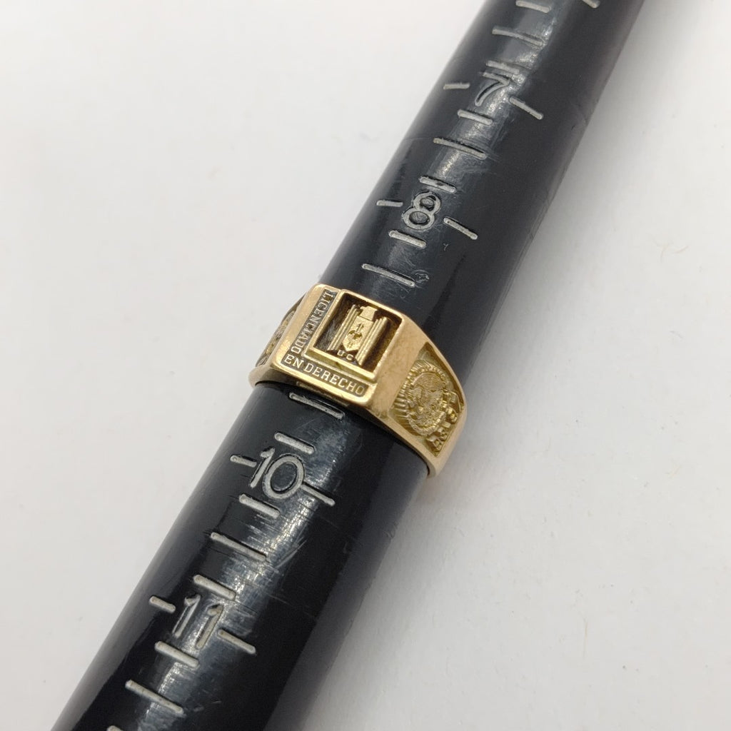 ANILLO DE GRADUACIÓN ORO 14 K 9,40 GRMS (SEMINUEVO)
