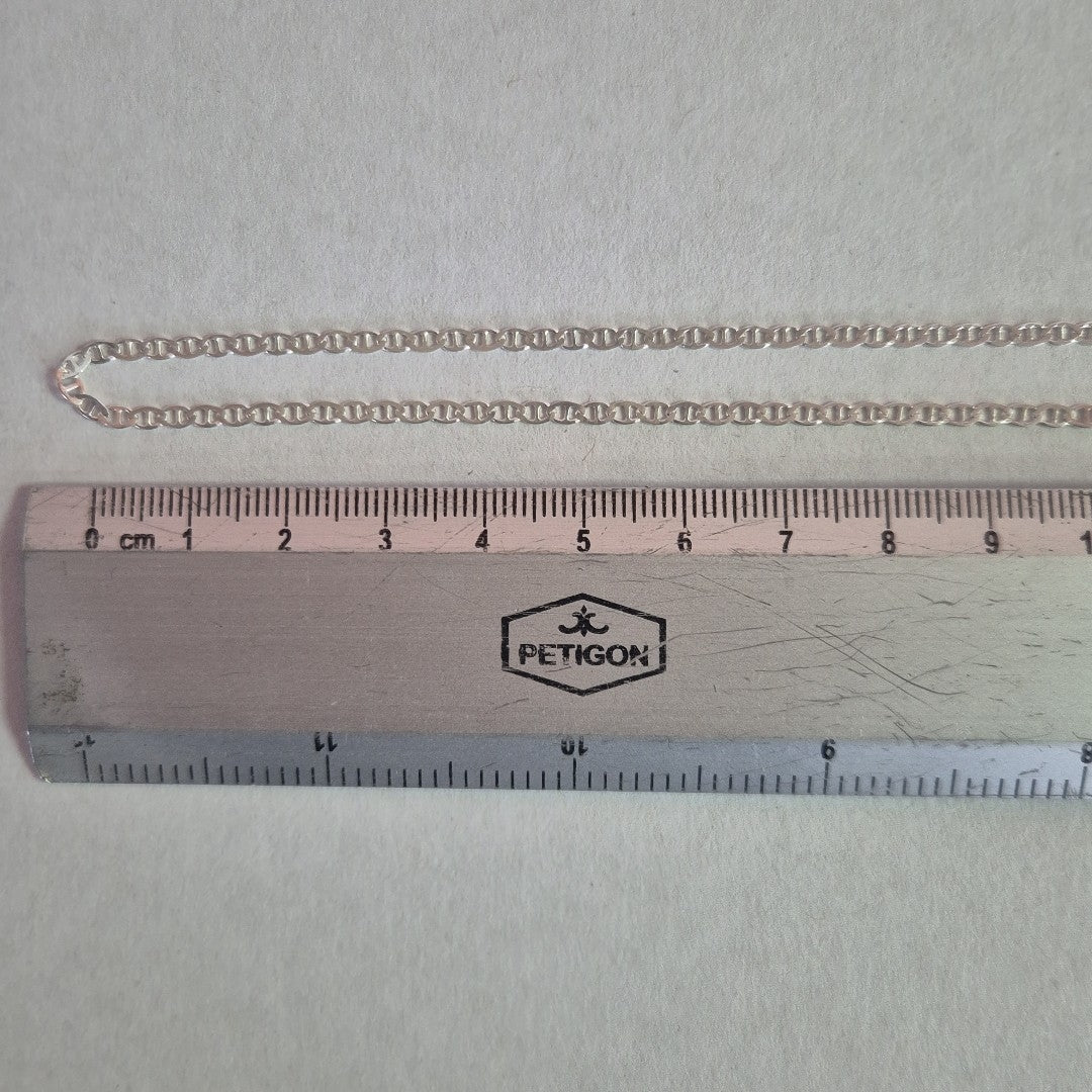 CADENA TEJIDO GUCHI PLATA .925 60 CM 4 GR (NUEVO)