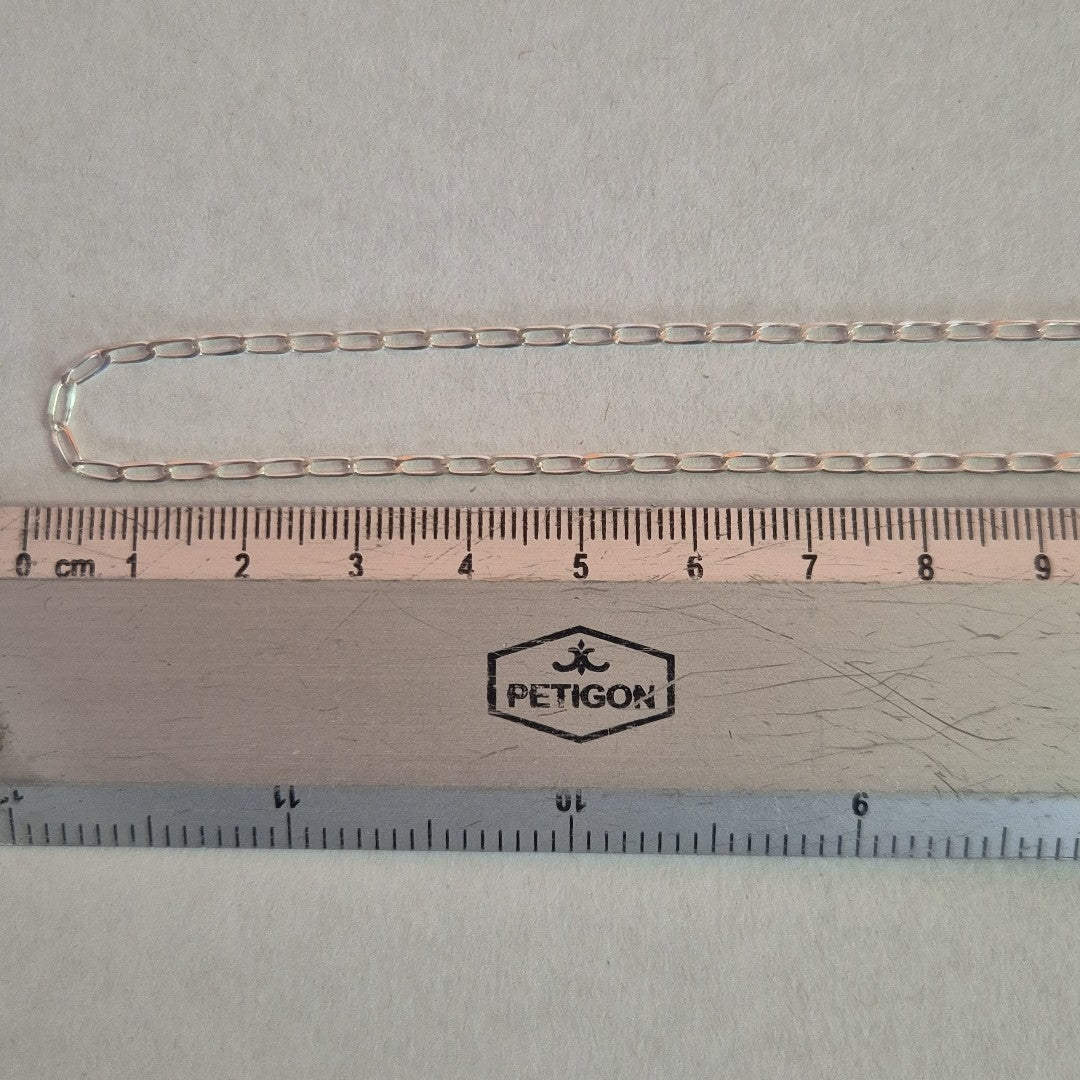 CADENA TEJIDO ESLABONES PLATA .925 50 CM 2.5 GR (NUEVO)