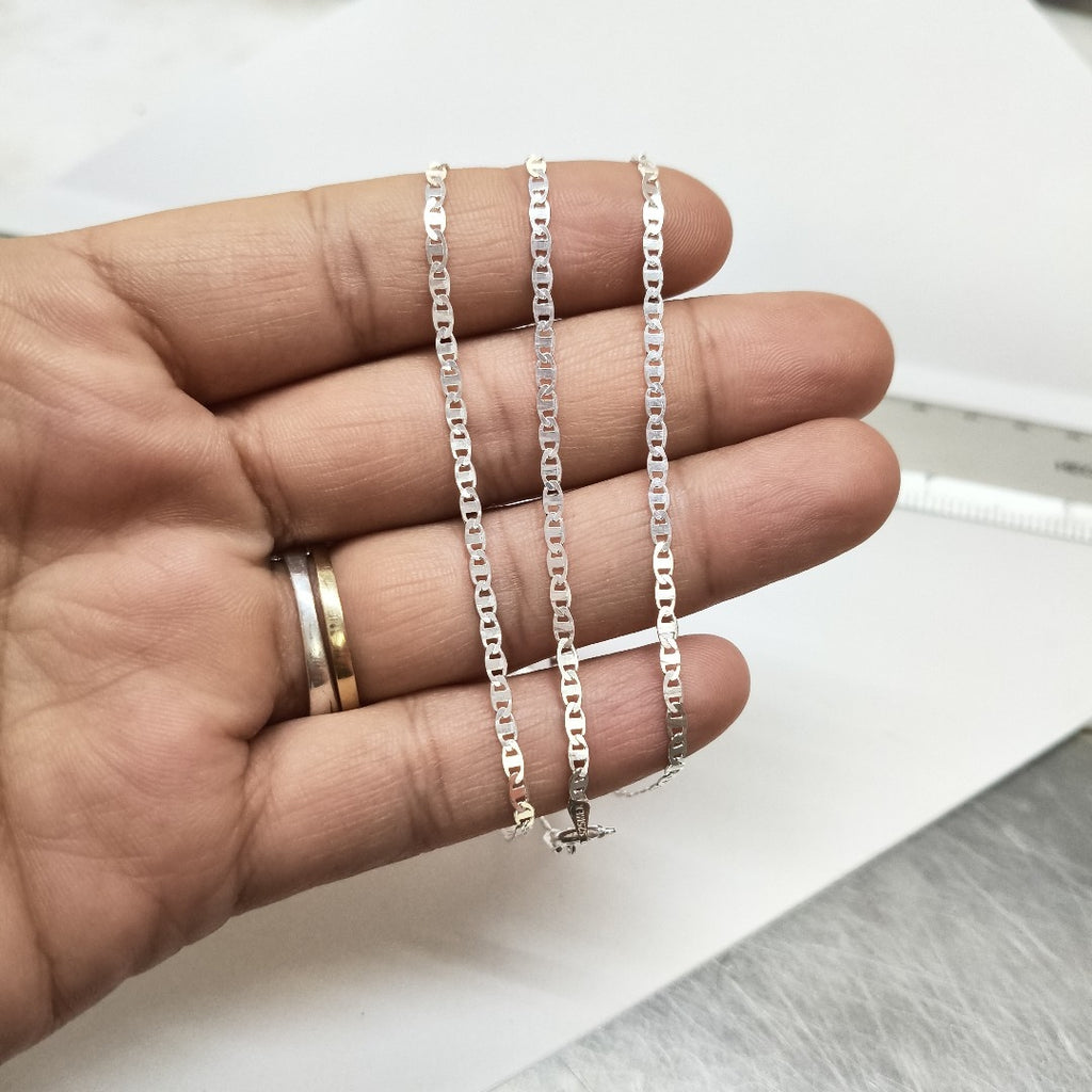 CADENA TEJIDO ESPEJO PLATA .925 60 CM 4.4 GR (NUEVO)