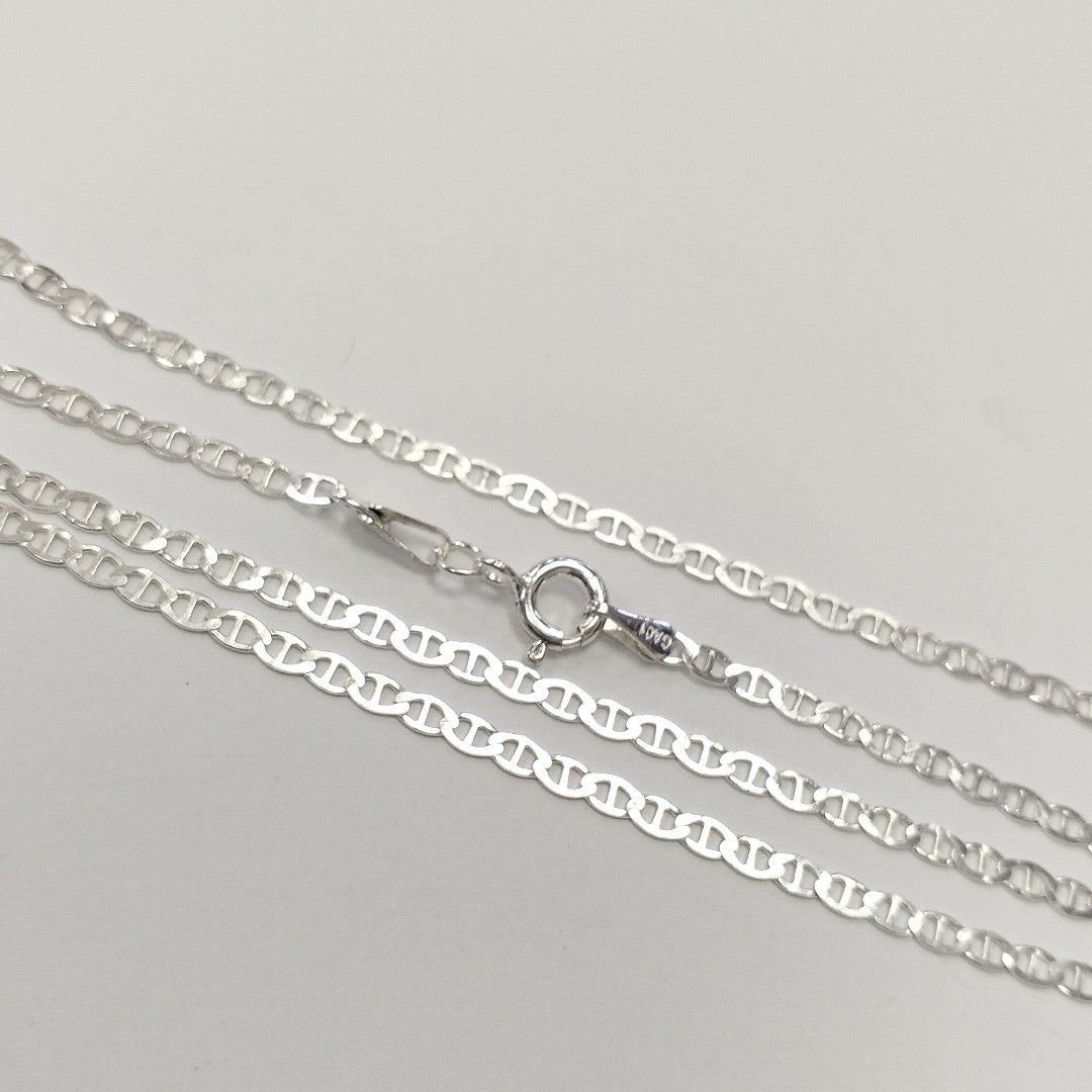 CADENA TEJIDO GUCHI PLATA .925 60 CM 3.8 GR (NUEVO)