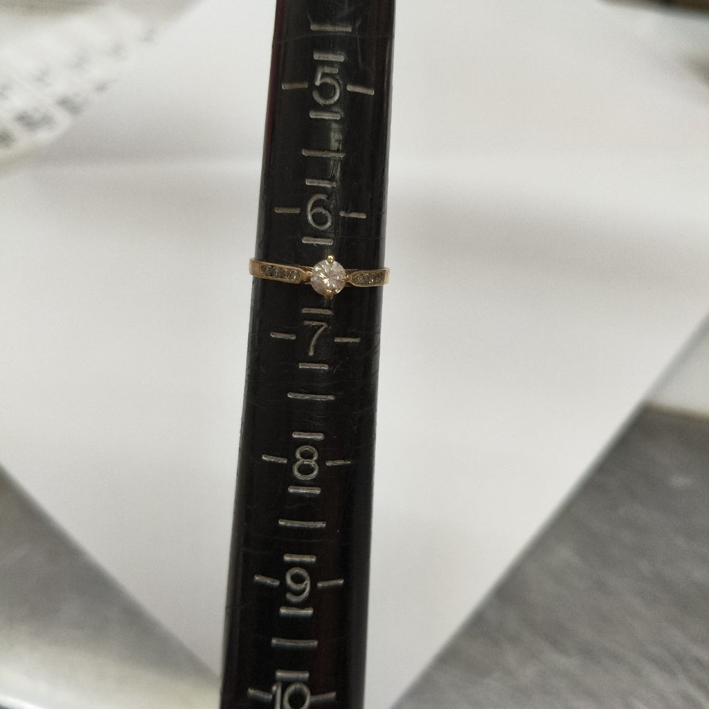 ANILLITO,SOLITARIO ORO 8 K 1,20 GRMS (SEMINUEVO)