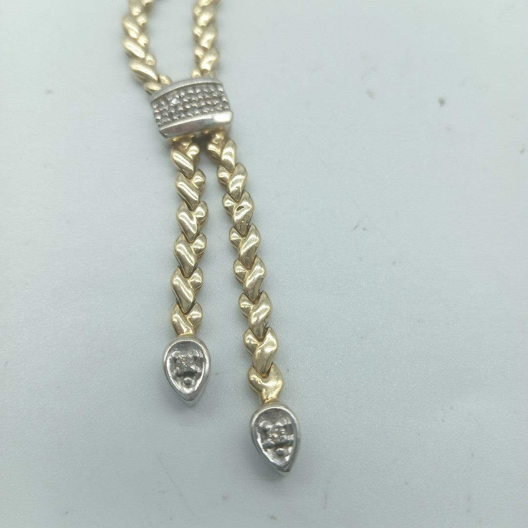 GARGANTILLA ORO COMBINADO 14 K 25.7 GRMS (SEMINUEVO)