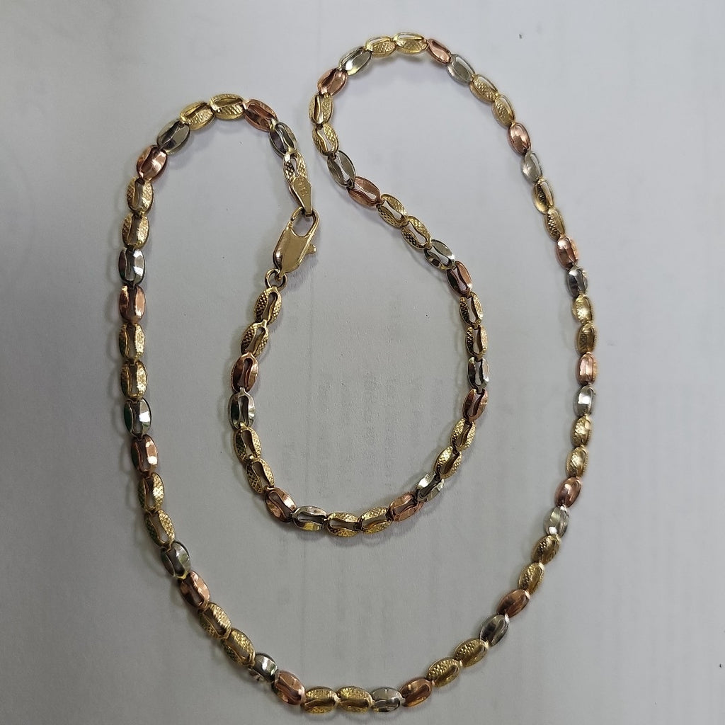 CADENA ORO, ORO COMBINADO 10 K 7.4 GRMS (SEMINUEVO)