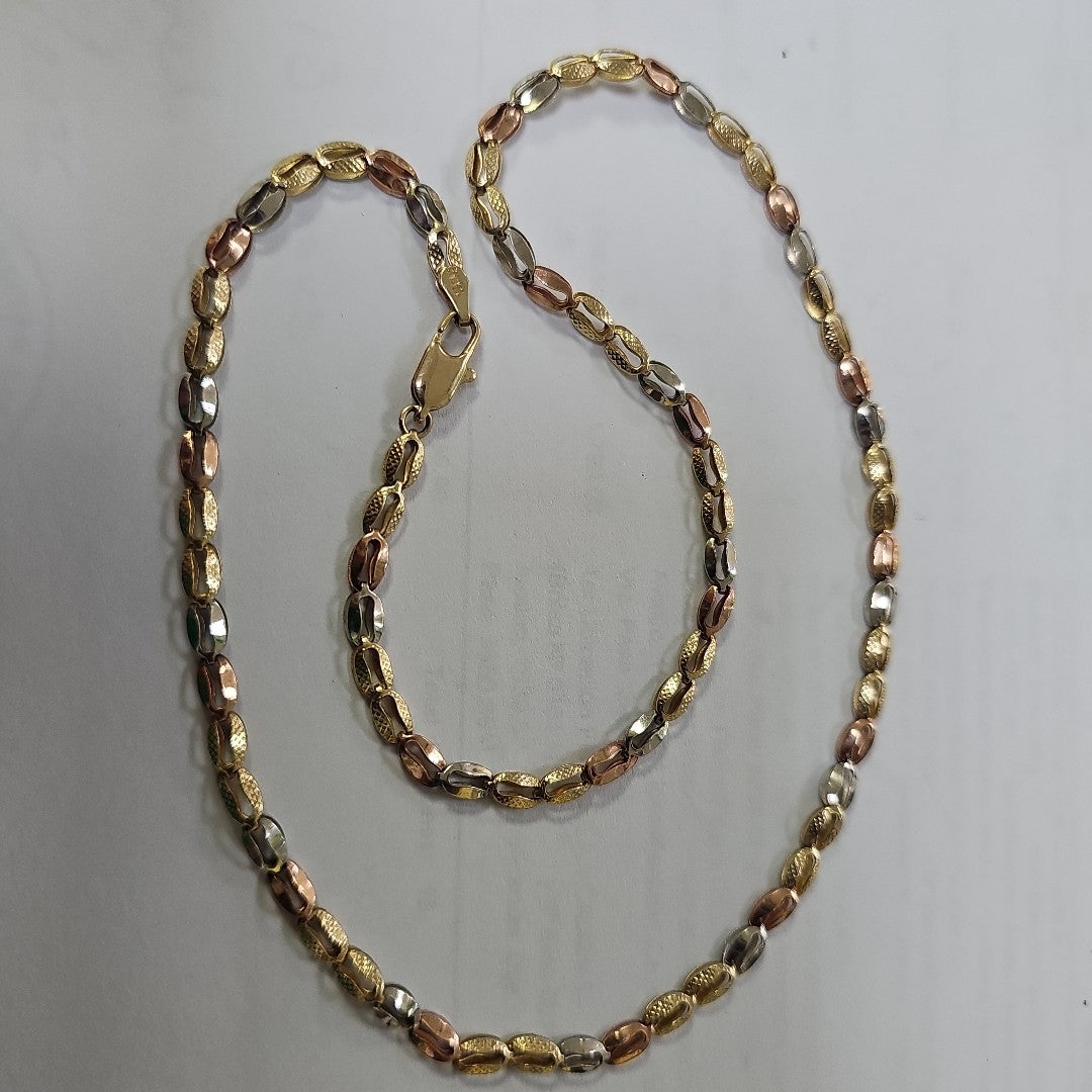 CADENA ORO, ORO COMBINADO 10 K 7.4 GRMS (SEMINUEVO)