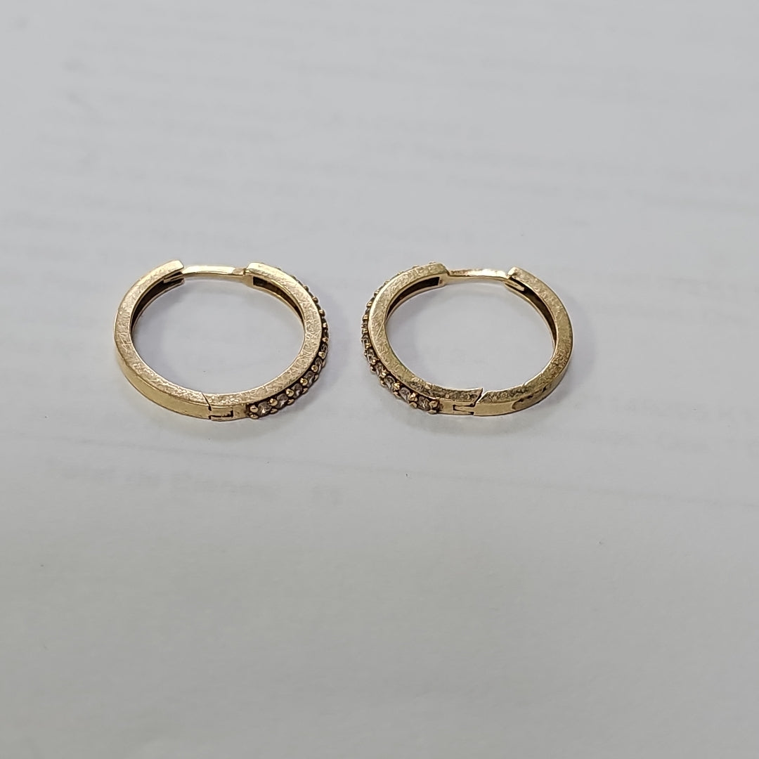 ARRACADAS PAR ORO 14 K 2.5 GRMS (SEMINUEVO)