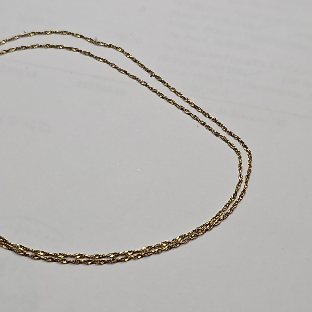 CADENA ORO 14 K 1.2 GRMS (SEMINUEVO)