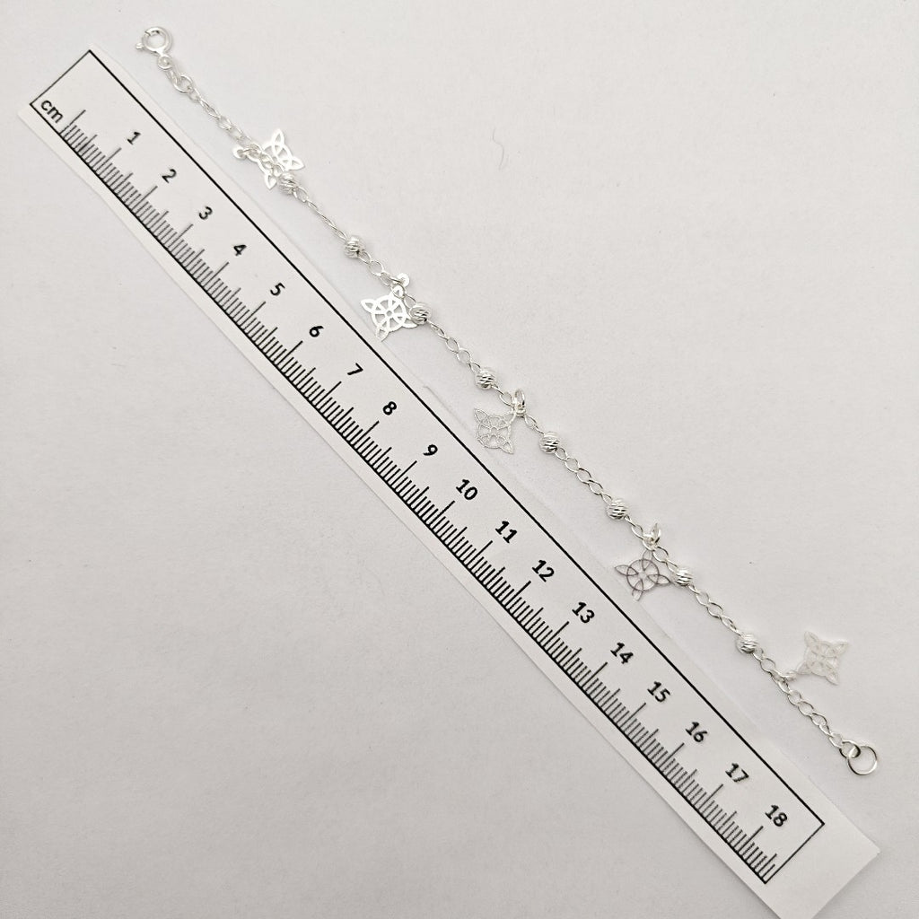 PULSERA TEJIDO ESPECIAL PLATA .925 18 CM 3.1 GR (NUEVO)