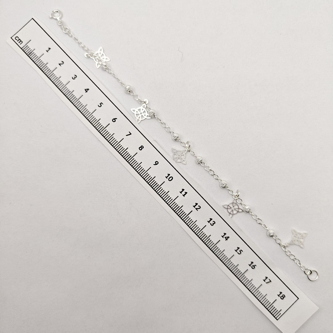 PULSERA TEJIDO ESPECIAL PLATA .925 18 CM 3.1 GR (NUEVO)