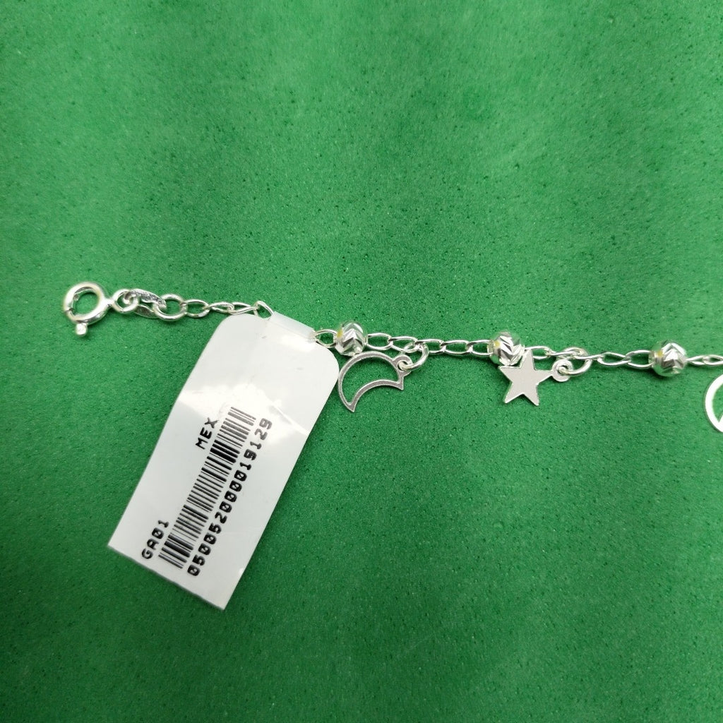 PULSERA TEJIDO TEJIDO ESPECIAL PLATA .925 18 CM 3.1 GR (NUEVO)
