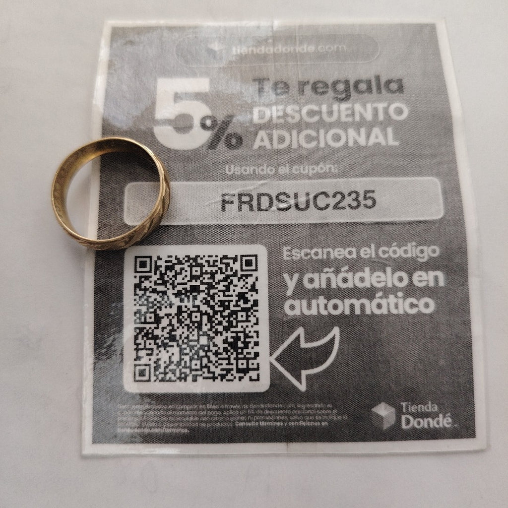 ARGOLLA ORO 10 K 1.8 GRMS (SEMINUEVO)