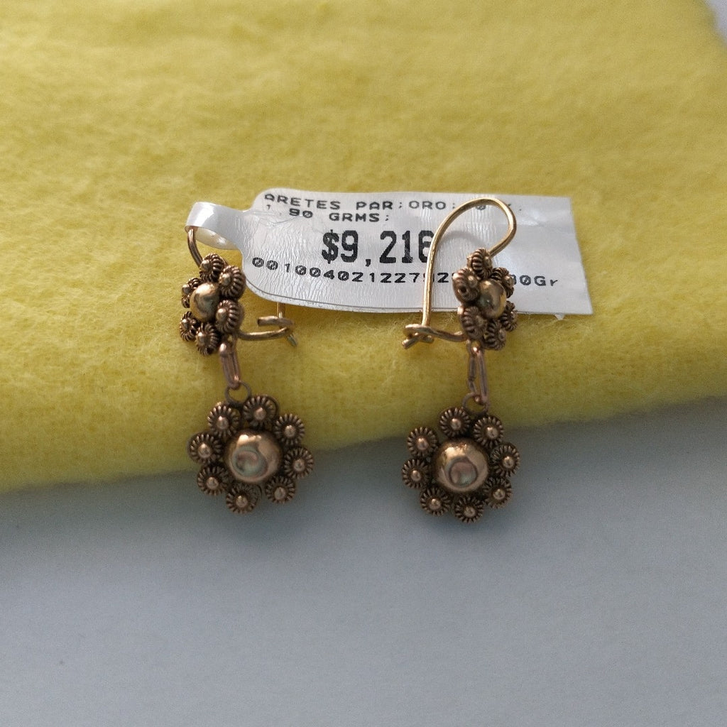 ARETES PAR ORO 10 K 1,90 GRMS (SEMINUEVO)