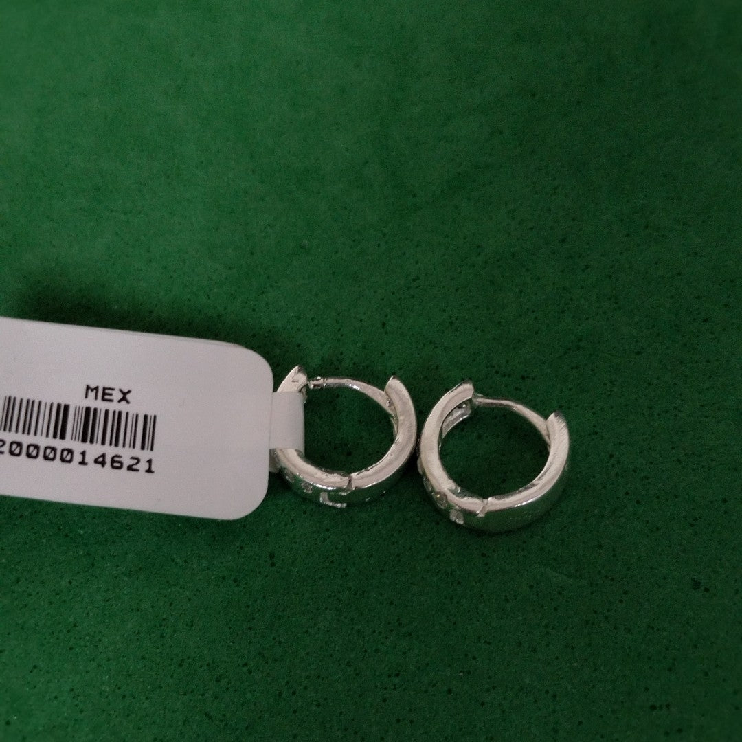 ARRACADAS C/CIRCONIAS PLATA .925 2.5 GR (NUEVO)