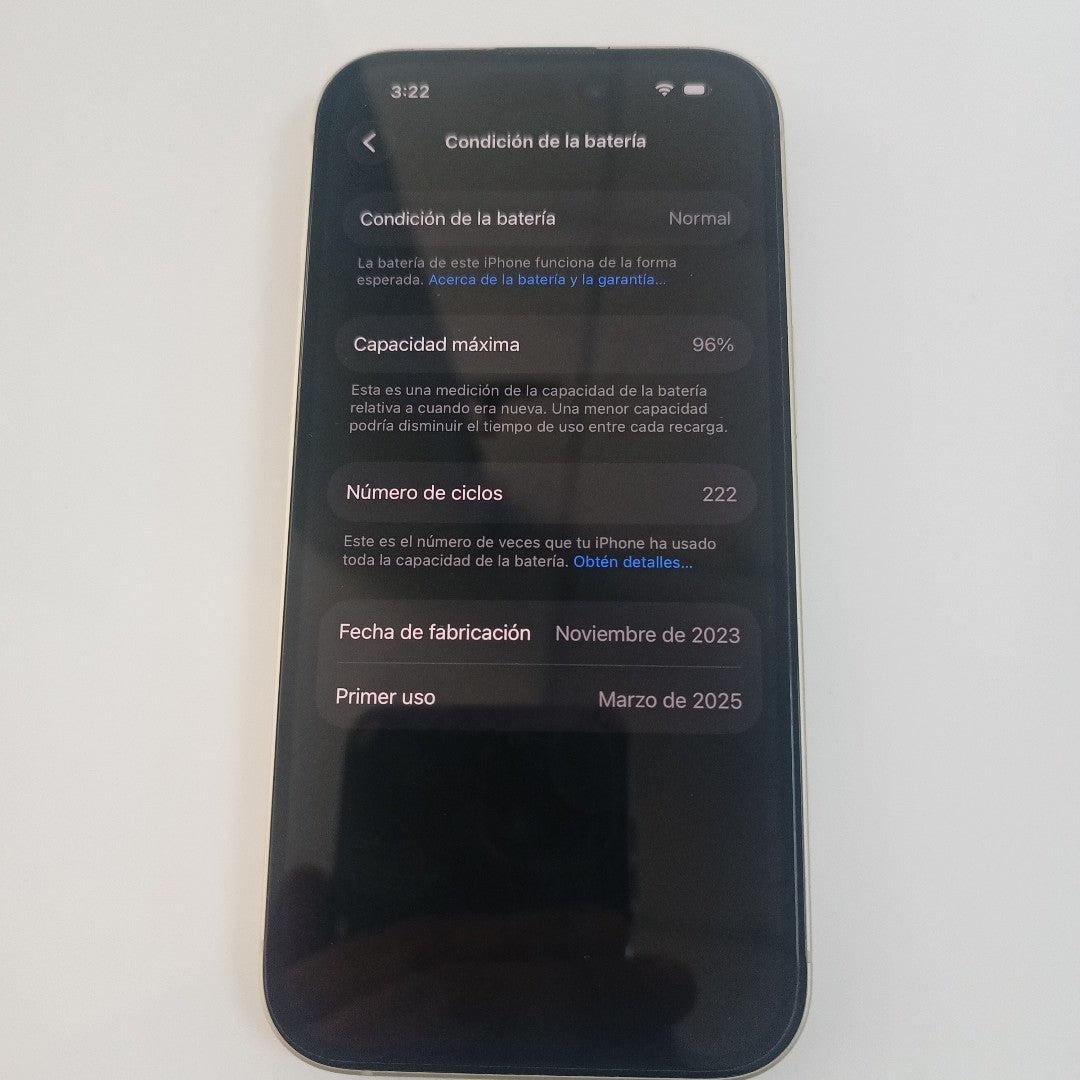 CELULAR APPLE IPHONE 15 A2846 (2023) 256 GB 6 GB RAM (SEMINUEVO)