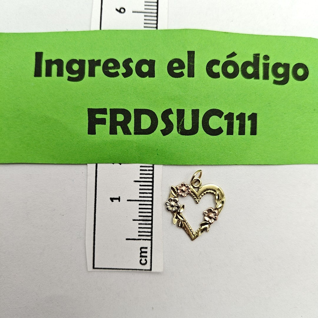 DIJE ORO COMBINADO 14 K 1 GRMS (SEMINUEVO)