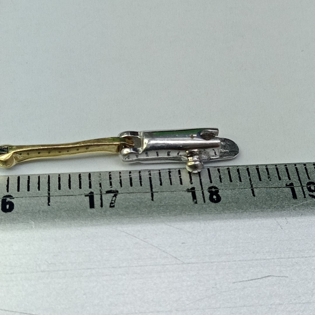 PULSERA ORO COMBINADO 14 K 5.3 GRMS (SEMINUEVO)