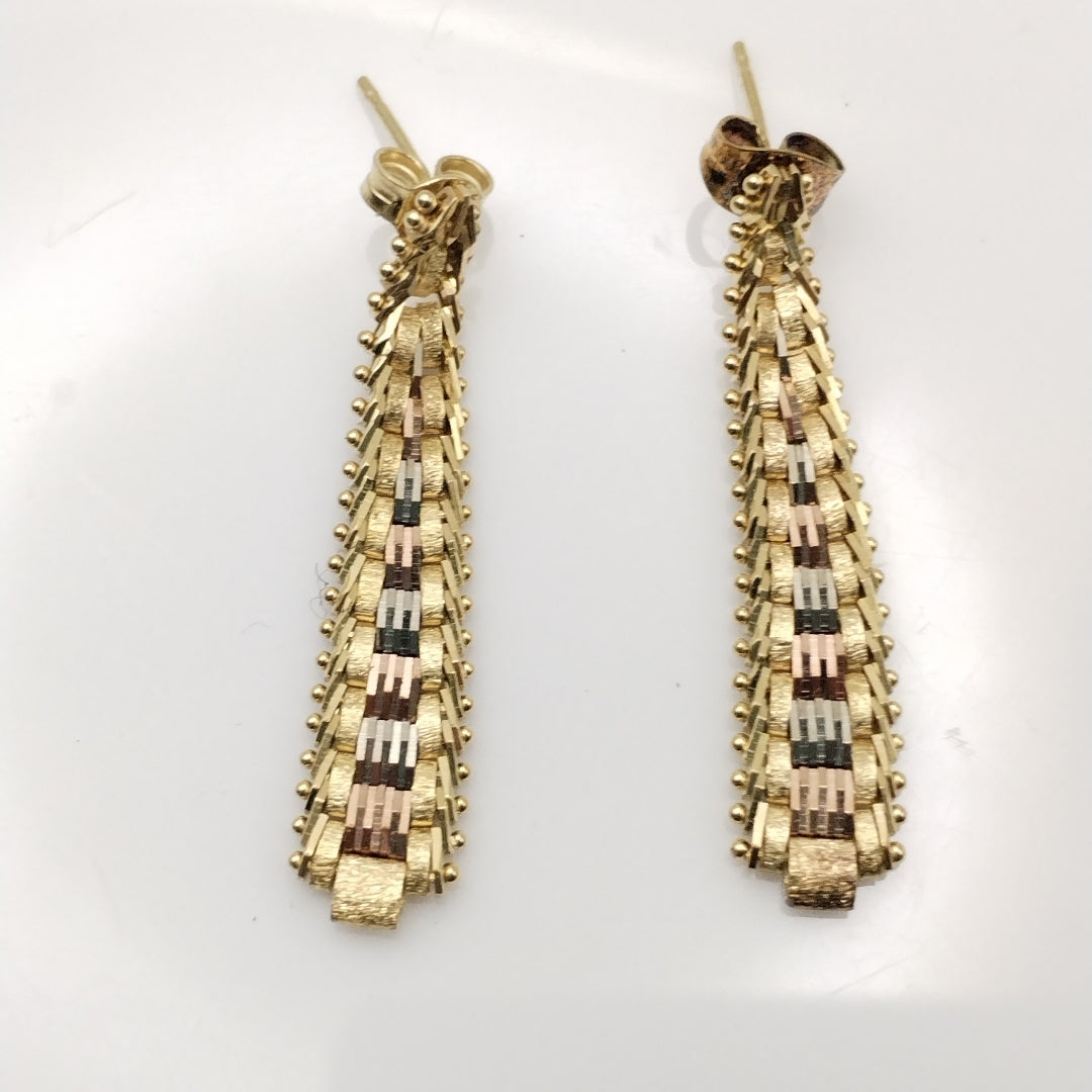 ARETES PAR ORO 14 K 4.9 GRMS (SEMINUEVO)