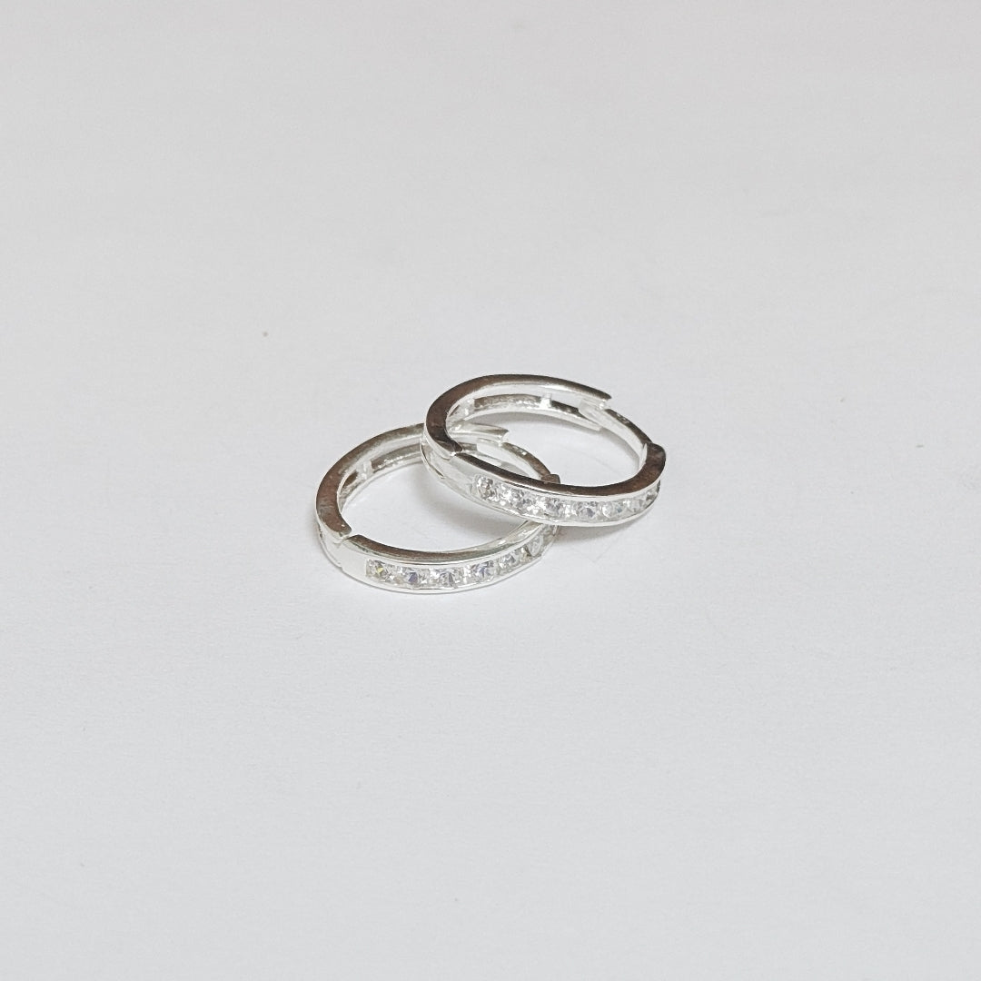 ARRACADAS C/CIRCONIAS PLATA .925 2.2 GR (NUEVO)