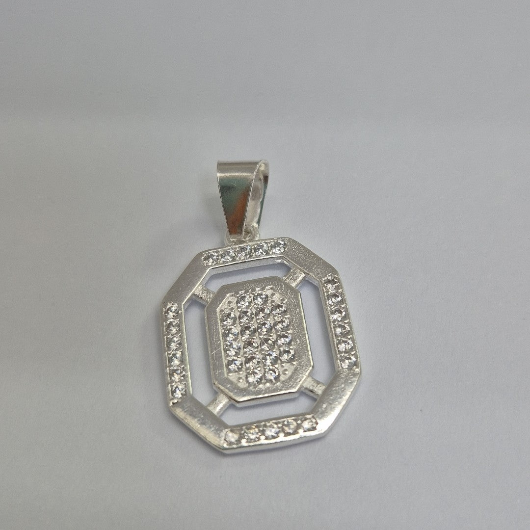 DIJE C/CIRCONIAS PLATA .925 3.4 GR (NUEVO)