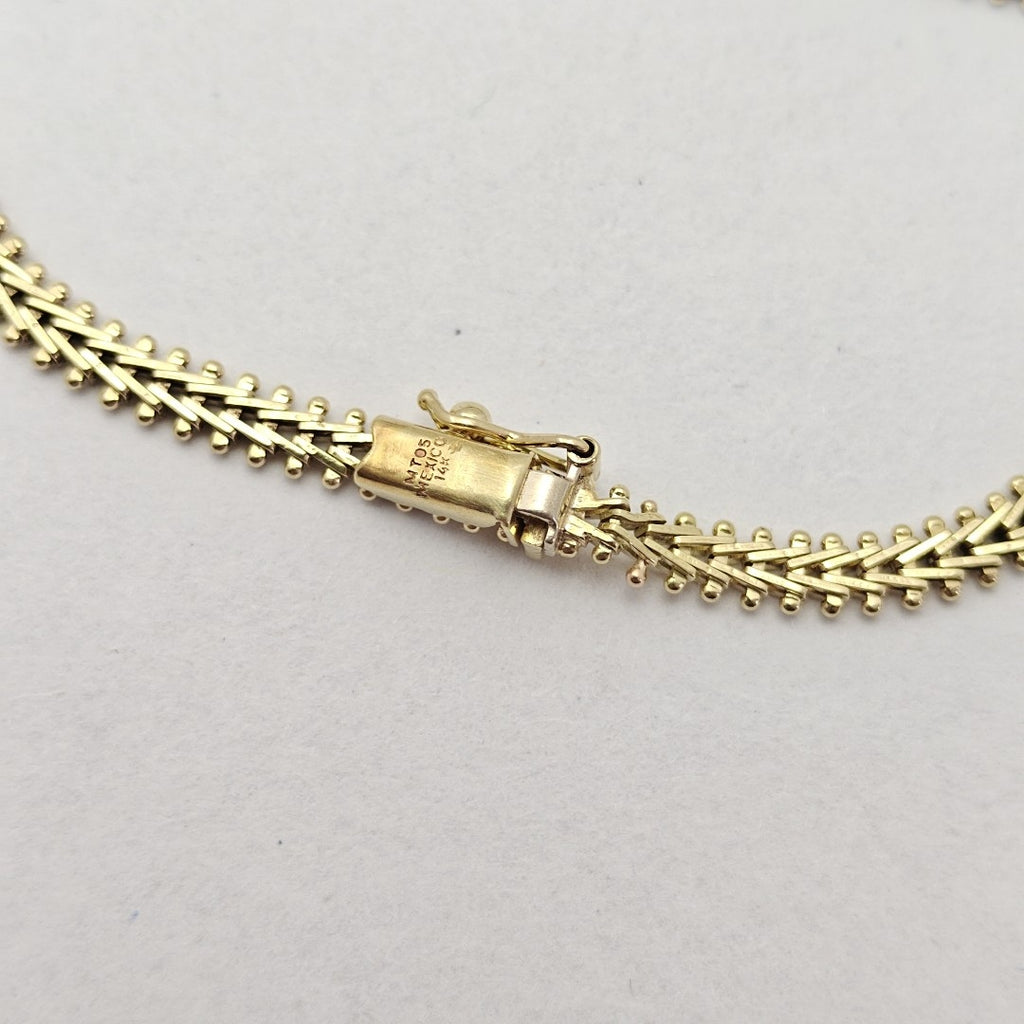 PULSERA ORO COMBINADO 14 K 8,50 GRMS (SEMINUEVO)