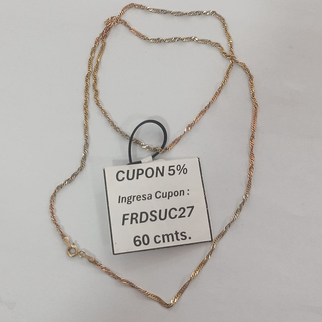 CADENA ORO,ORO COMBINADO 14 K 4,20 GRMS (SEMINUEVO)