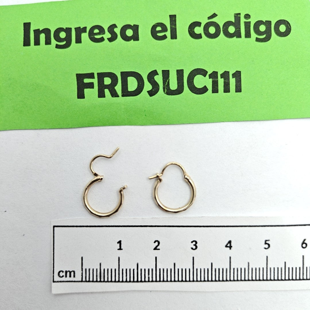 ARRACADAS PAR ORO 10 K 0.7 GRMS (SEMINUEVO)