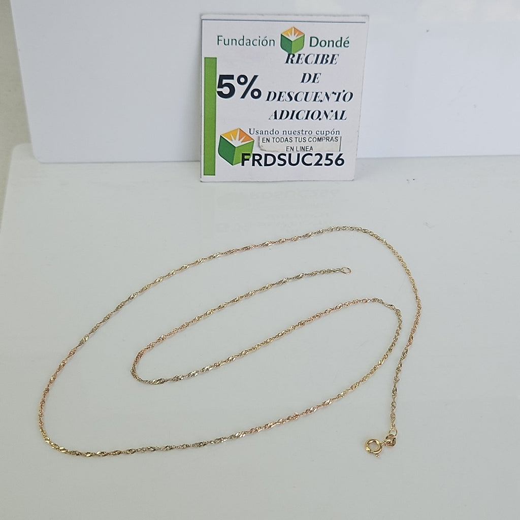 CADENA ORO 14 K 2.1 GRMS (SEMINUEVO)
