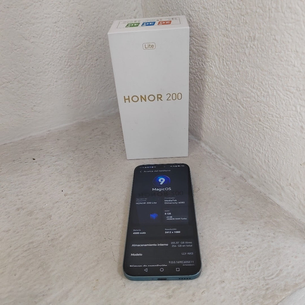 CELULAR HONOR 200 LITE LLY-NX3 (2024) 256 GB 8 GB RAM (SEMINUEVO)