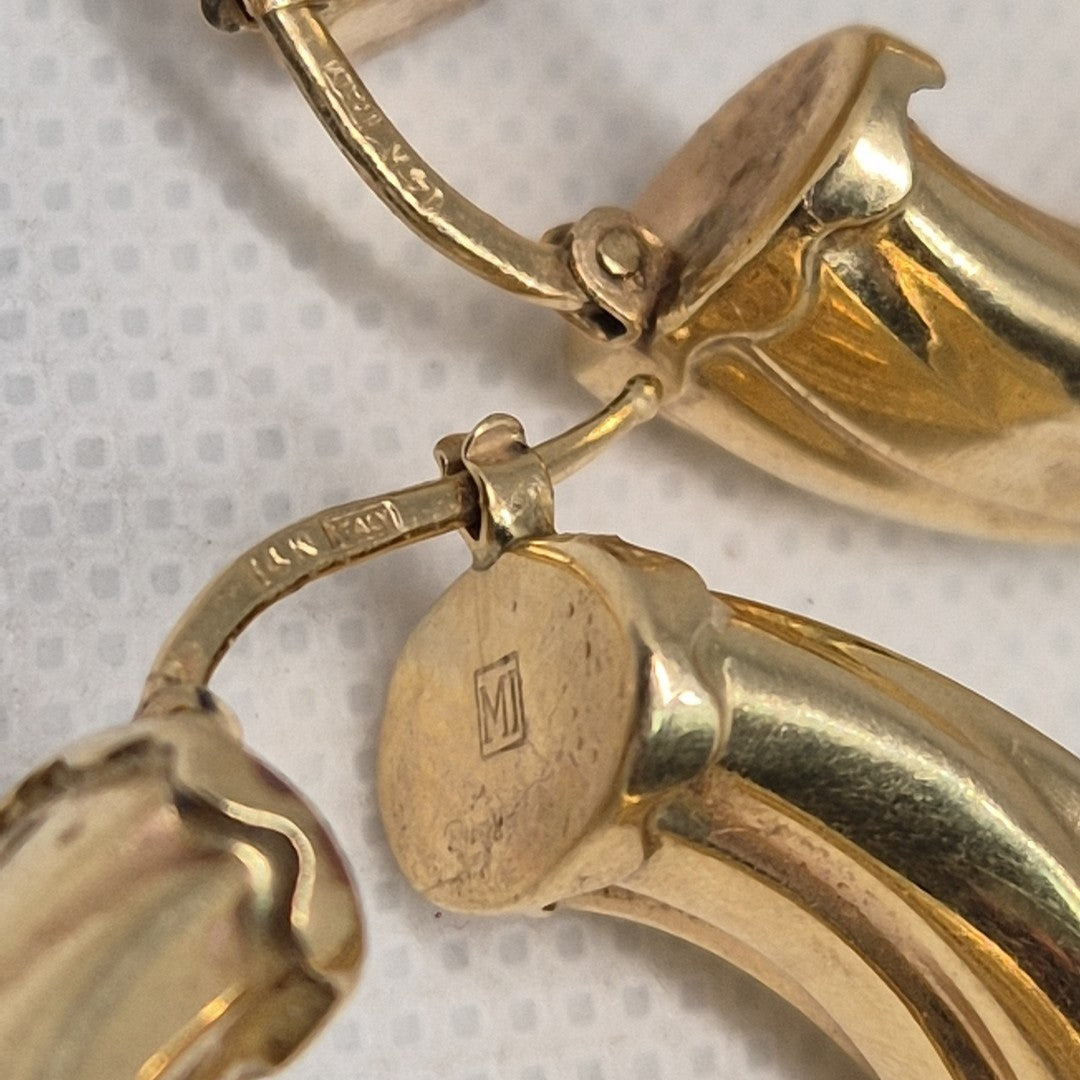 ARRACADAS PAR ORO 14 K 13.3 GRMS (SEMINUEVO)