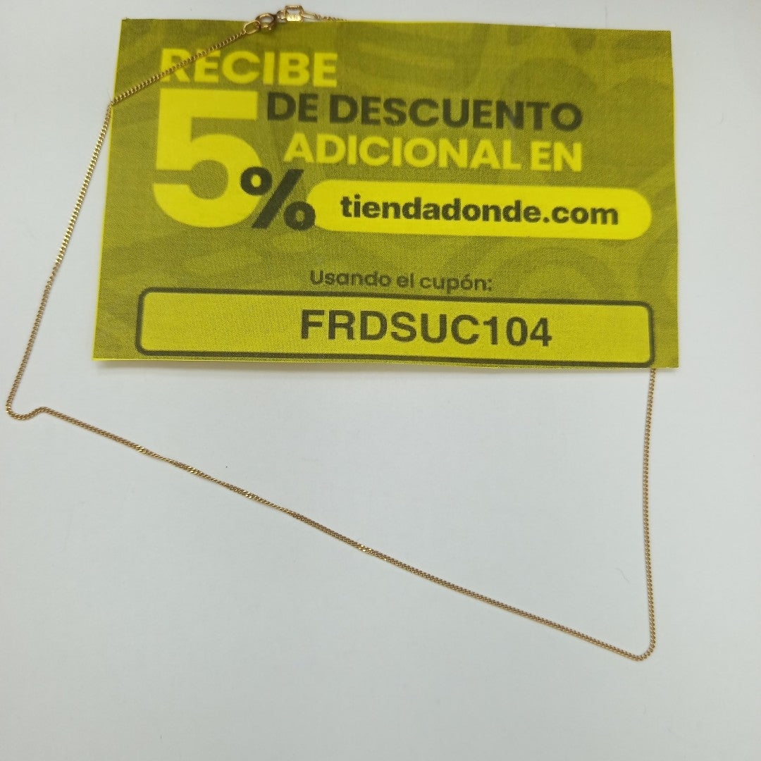 CADENA ORO 14 K 1,70 GRMS (SEMINUEVO)