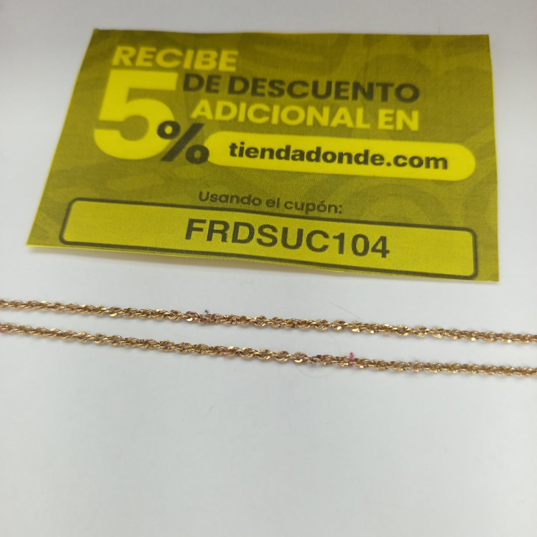 CADENA ORO 14 K 2.7 GRMS (SEMINUEVO)