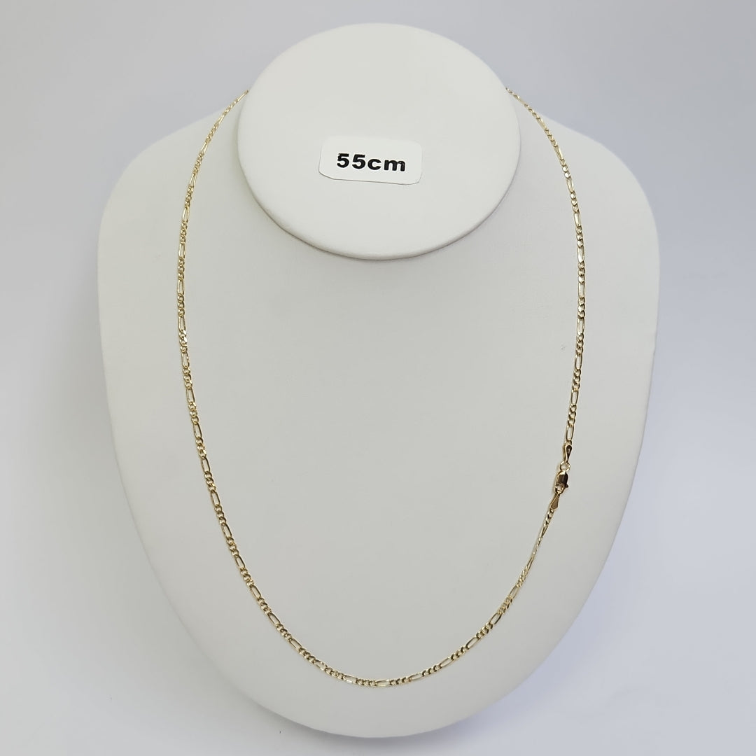 CADENAS 3X1 ORO 14K 55 CM 5.2 GR (NUEVO)