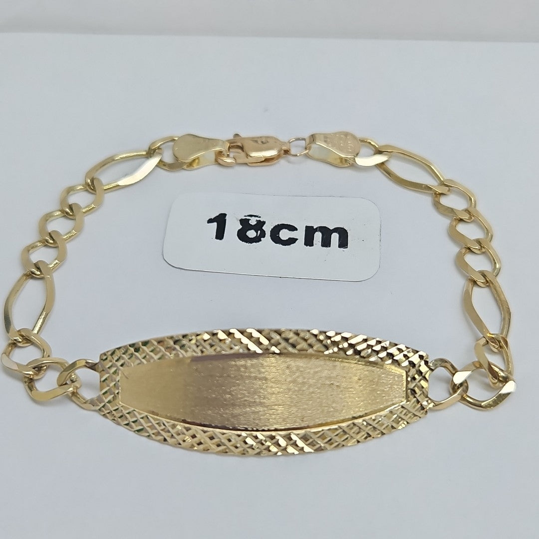 PULSERAS TEJIDO ESCLAVA 3X1 ORO 10K 18 CM 7.1 GR (NUEVO)