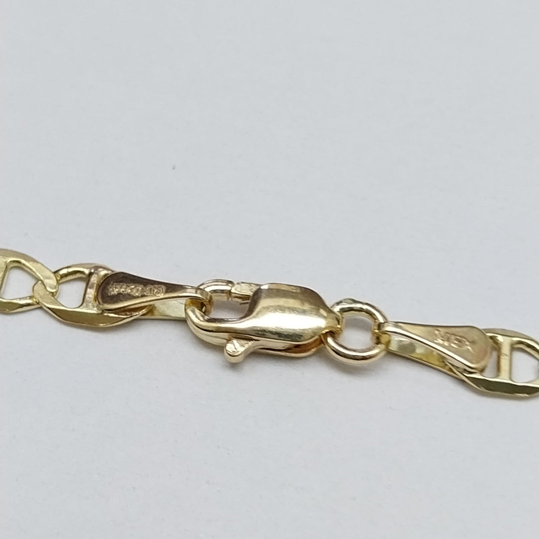 CADENAS TEJIDO MARINERA ORO 14K 55 CM 8 GR (NUEVO)