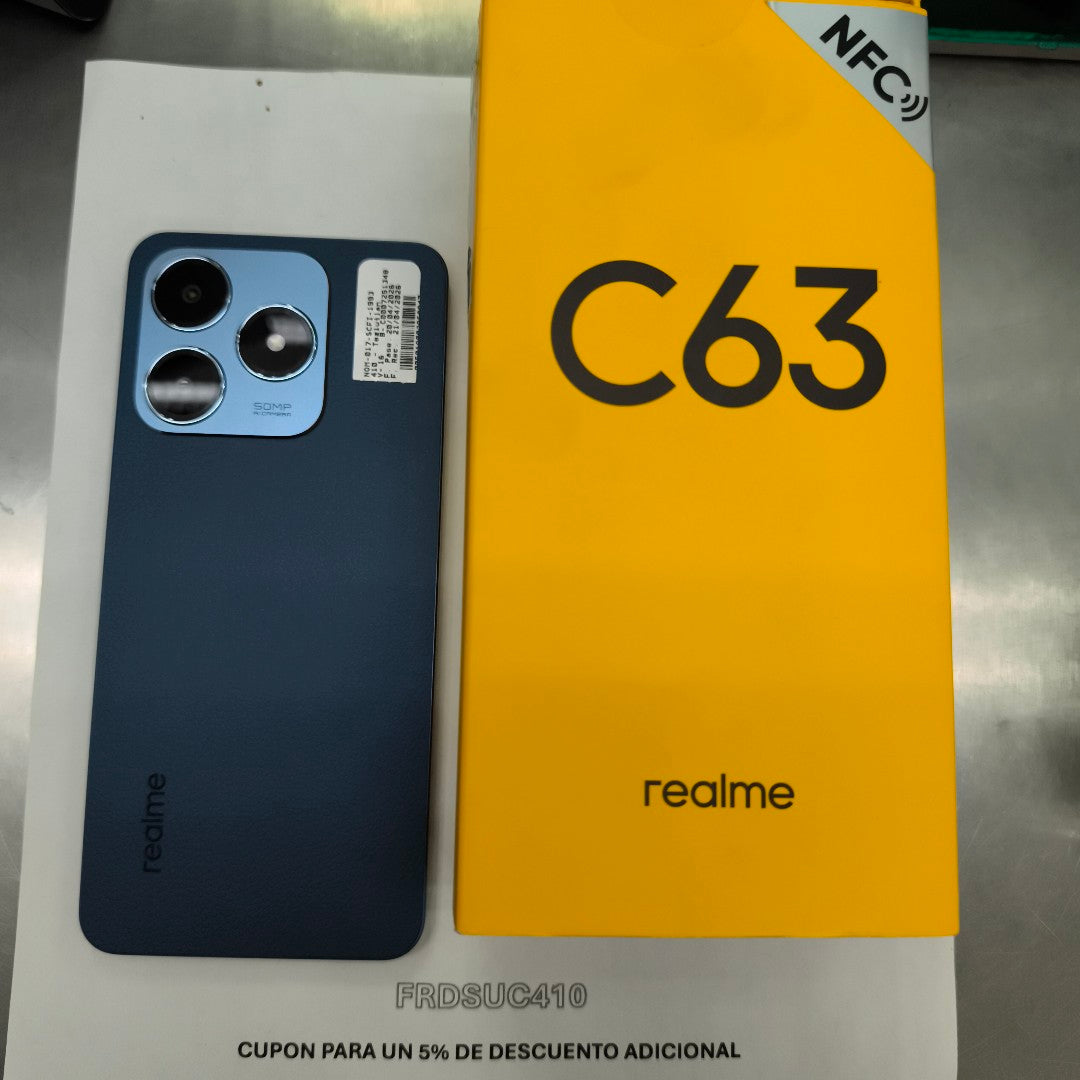 CELULAR REALME C63 RMX3939 (2024) 256 GB 8 GB RAM (SEMINUEVO)