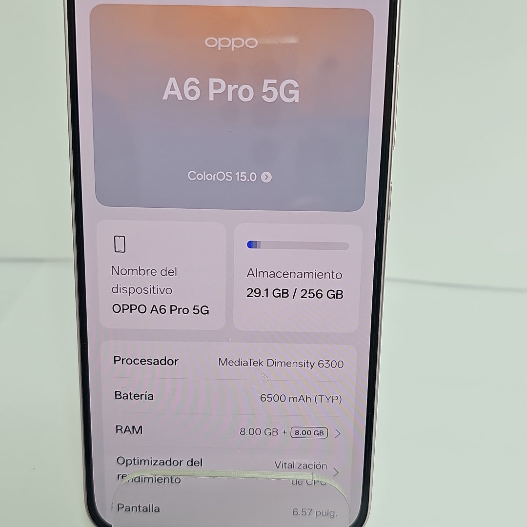 CELULAR OPPO  A6 PRO CPH2781 (2025) 256 GB 8 GB RAM (SEMINUEVO)