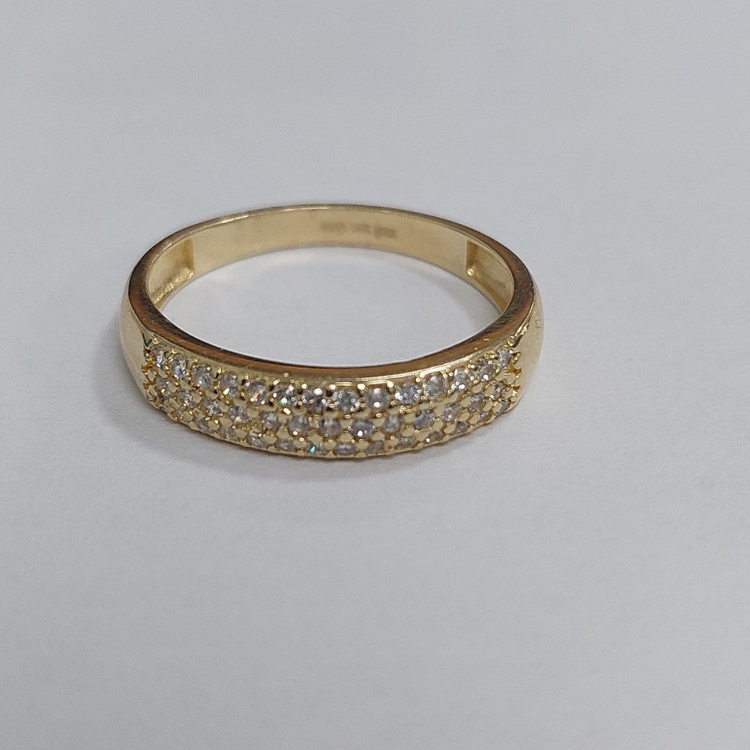 ANILLOS C/CIRCONIA ORO 10K TALLA 9 2.2 GR (NUEVO)