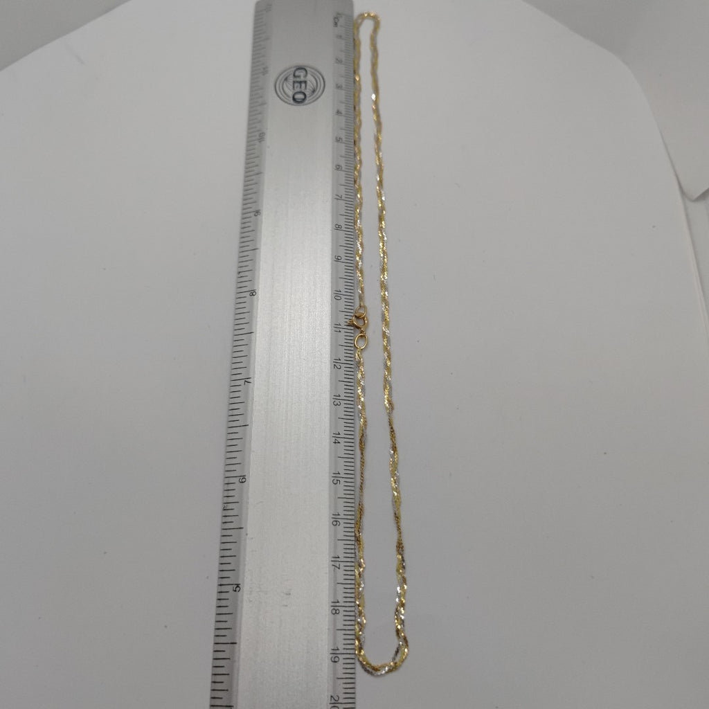 CADENA ORO,ORO COMBINADO 10 K 2,40 GRMS (SEMINUEVO)