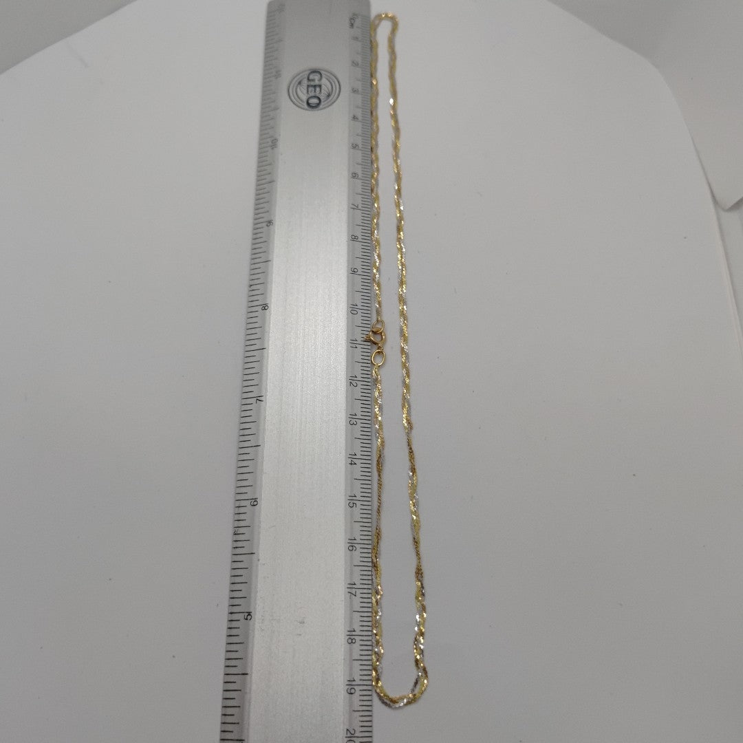 CADENA ORO,ORO COMBINADO 10 K 2,40 GRMS (SEMINUEVO)