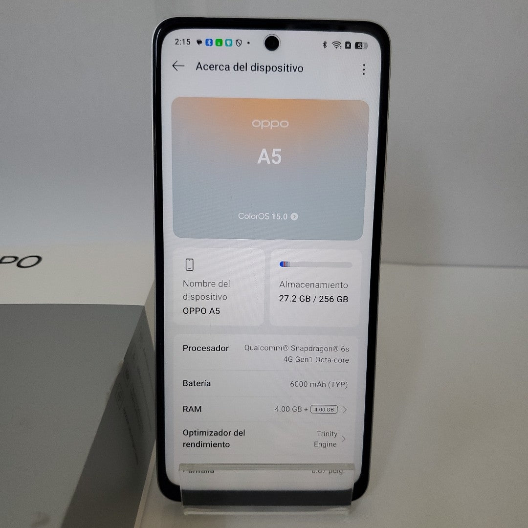 CELULAR OPPO  A5 CPH2727 (2025) 256 GB 4 GB RAM (SEMINUEVO)