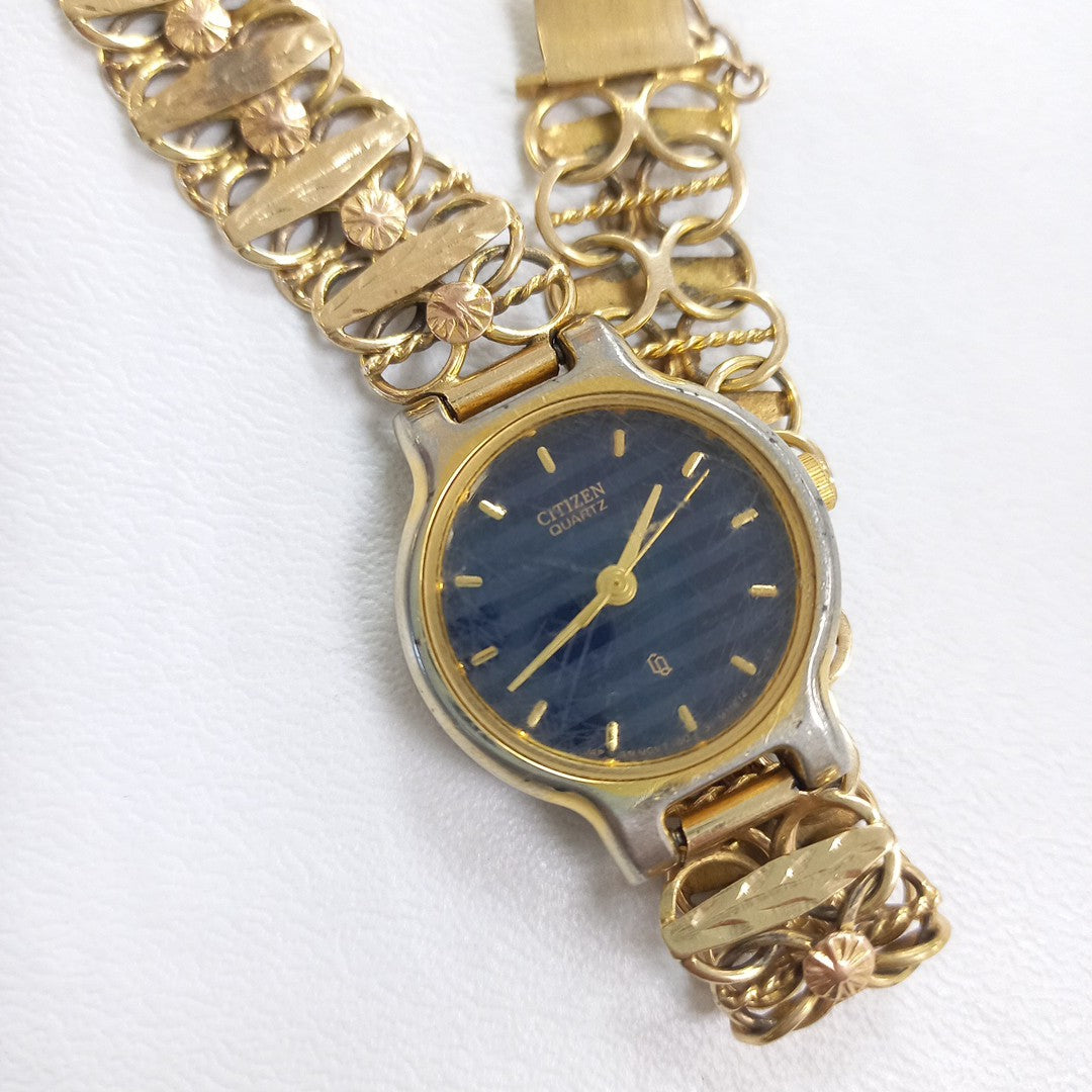 RELOJ CAJA ACERO PULSO ORO ORO 10 K 29.9 GRMS (SEMINUEVO)