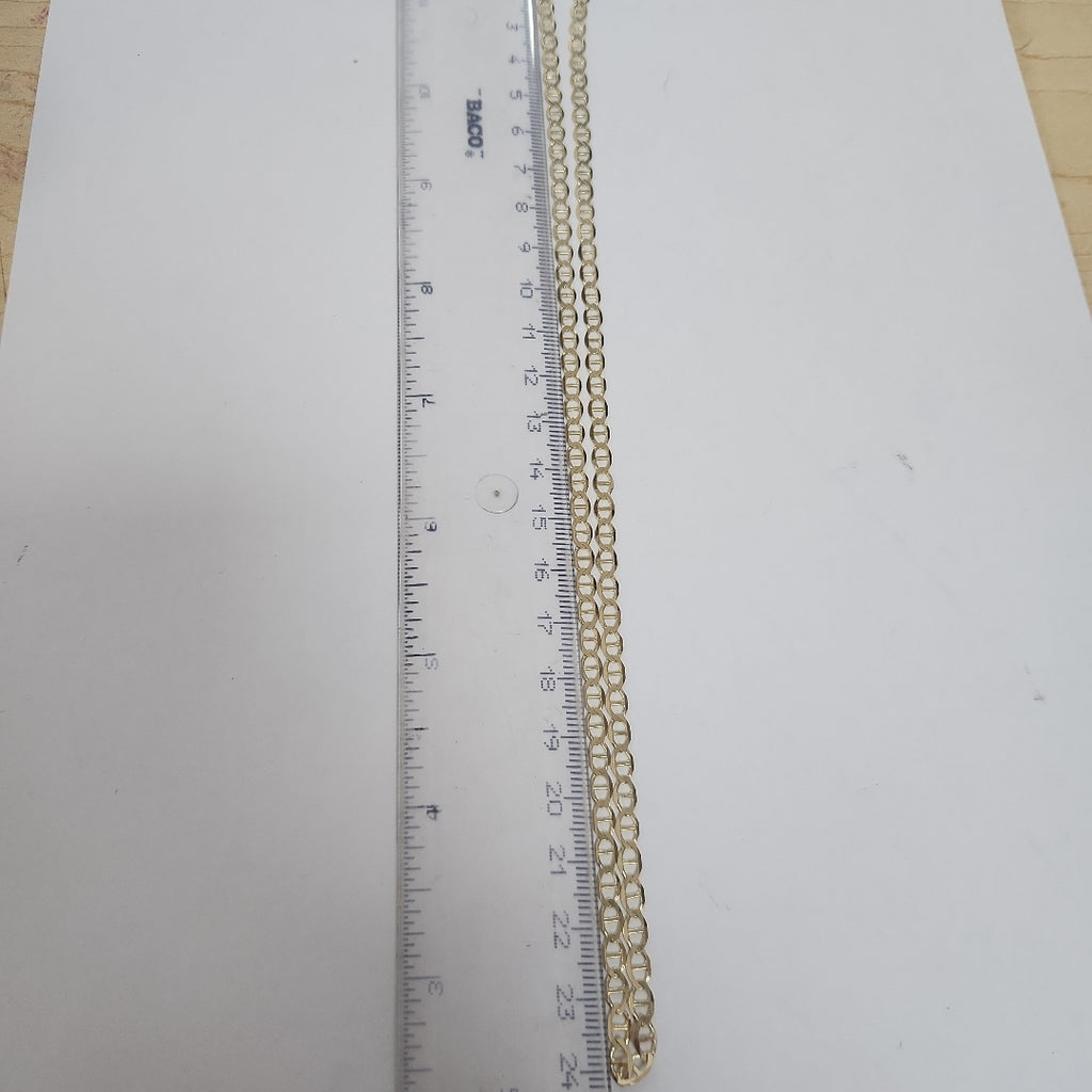 CADENAS TEJIDO MARINERA ORO 14K 50 CM 7.2 GR (NUEVO)