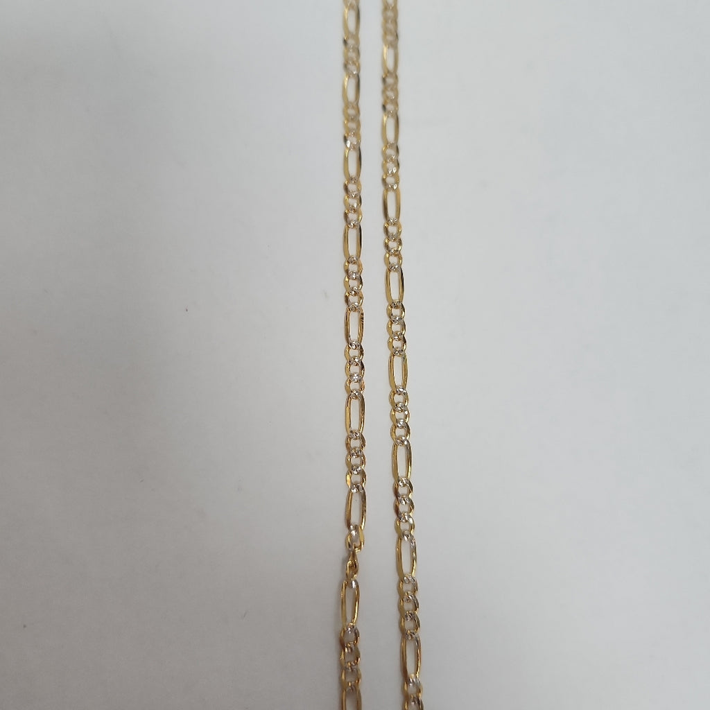CADENAS TEJIDO 3X1 DIAMANTADA ORO 14K 55 CM 4.5 GR (NUEVO)