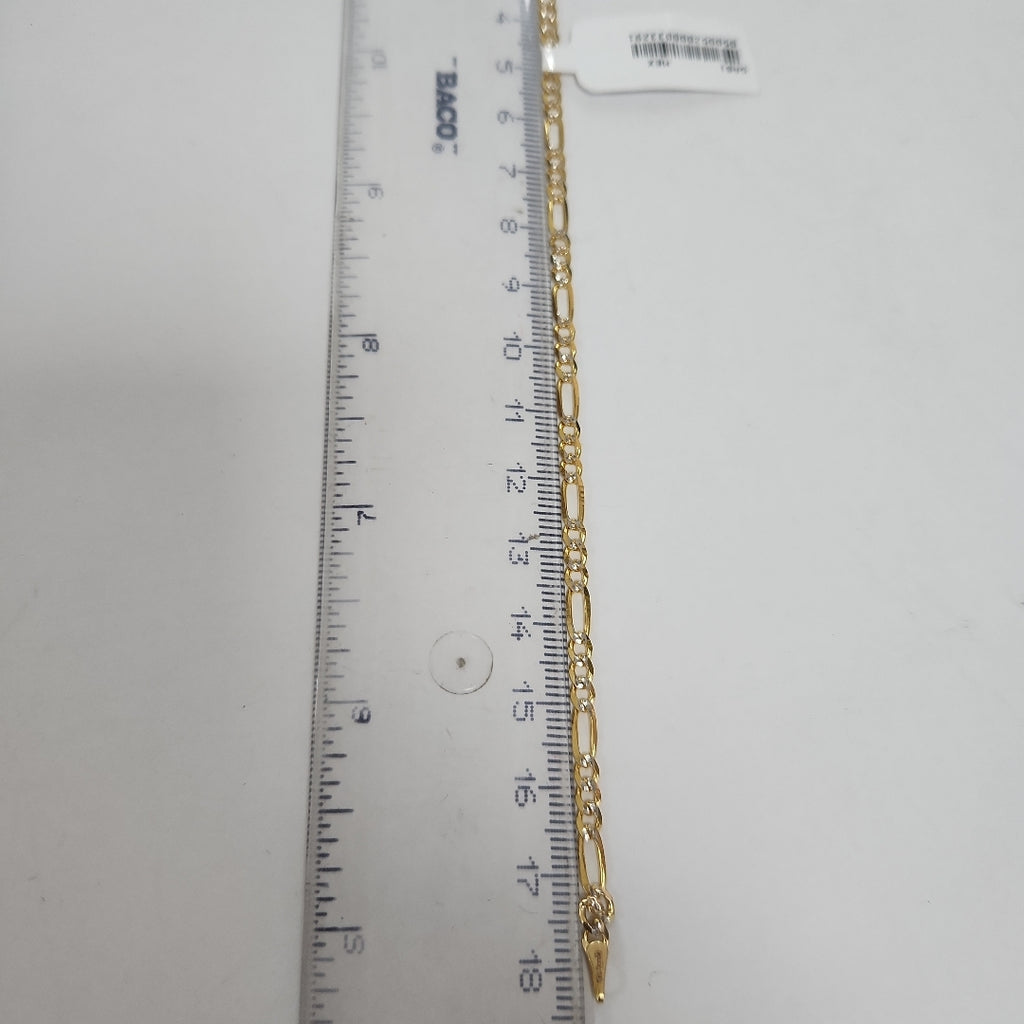 PULSERAS 3X1 DIAMANTADA ORO 14K 18 CM 2.9 GR (NUEVO)