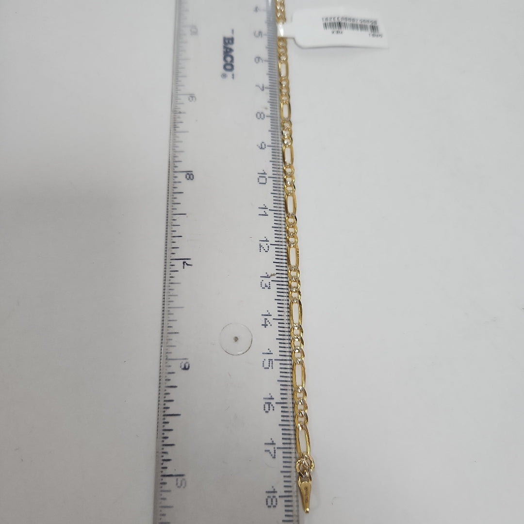 PULSERAS 3X1 DIAMANTADA ORO 14K 18 CM 2.9 GR (NUEVO)
